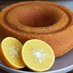 كيك دائري بالبرتقال